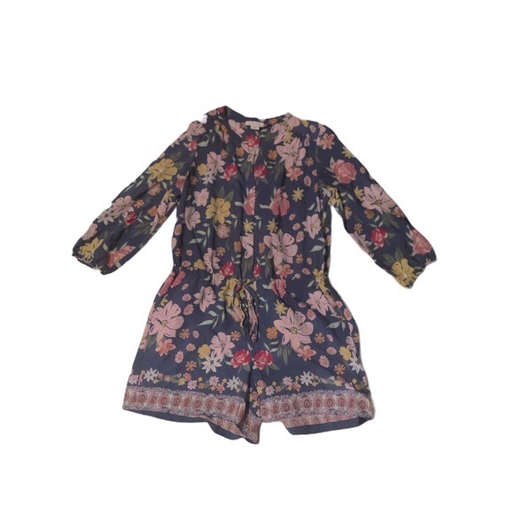 Tabitha Webb Blue Floral Romper